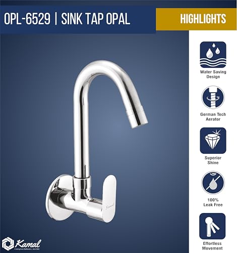 Opal Neo Sink Tap (Full Brass) - by Kamal - Opal Neo - Kamal Bathware