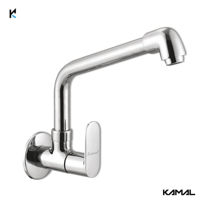 Opal Sink Tap Elbow Spout (Full Brass) - by Kamal - Opal - Kamal Bathware