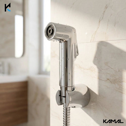Parry Premium Health Faucet with 1.25 Mtr Shower Hose & Wall Hook - by Kamal - Parry - Kamal Bathware