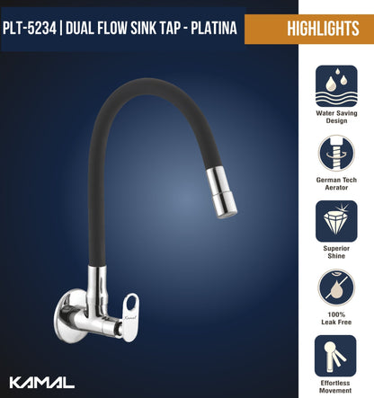 Platina Dual Flow Sink Tap – by Kamal - Platina - Kamal Bathware