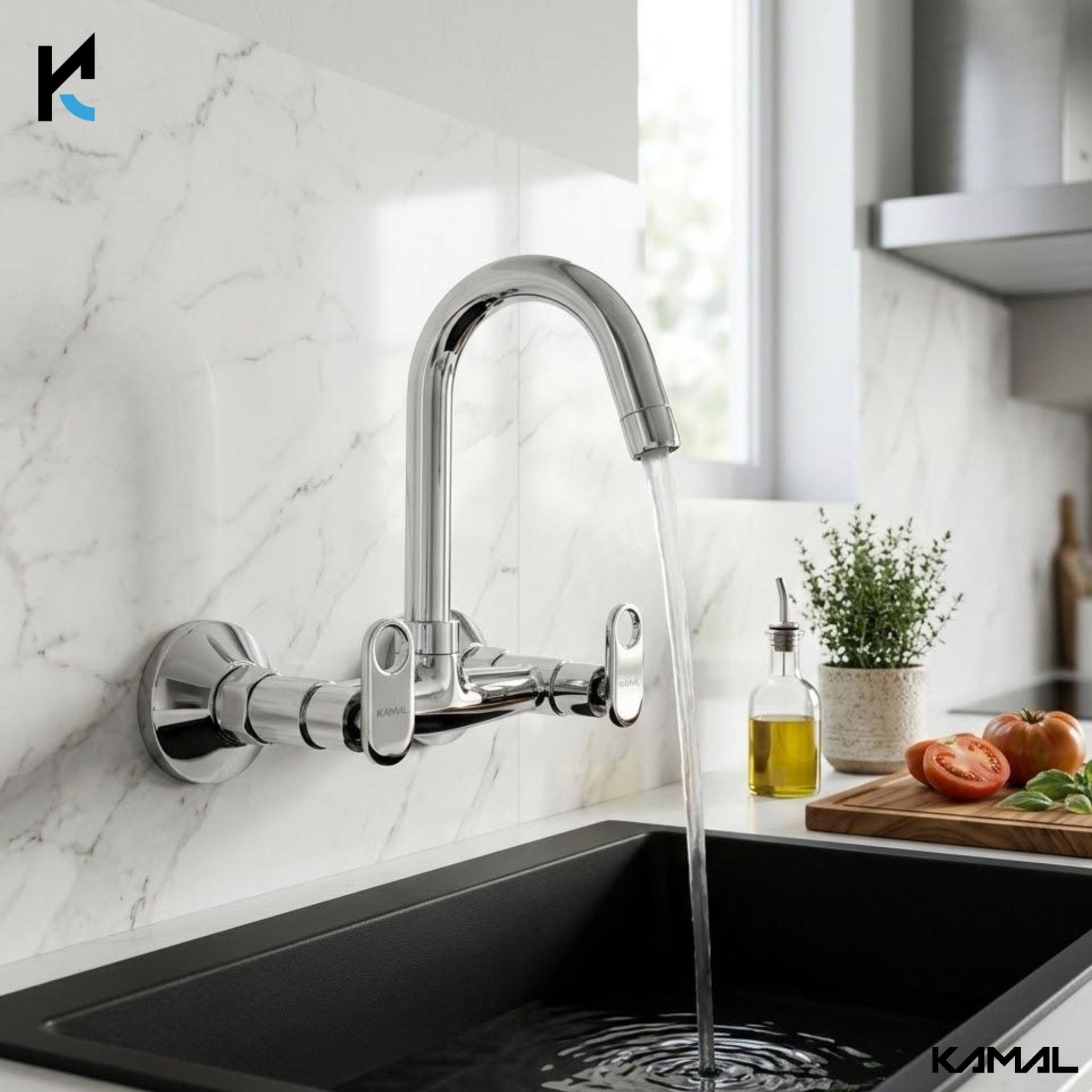 Platina Sink Mixer Brass Faucet (Full Brass) - by Kamal - Platina - Kamal Bathware