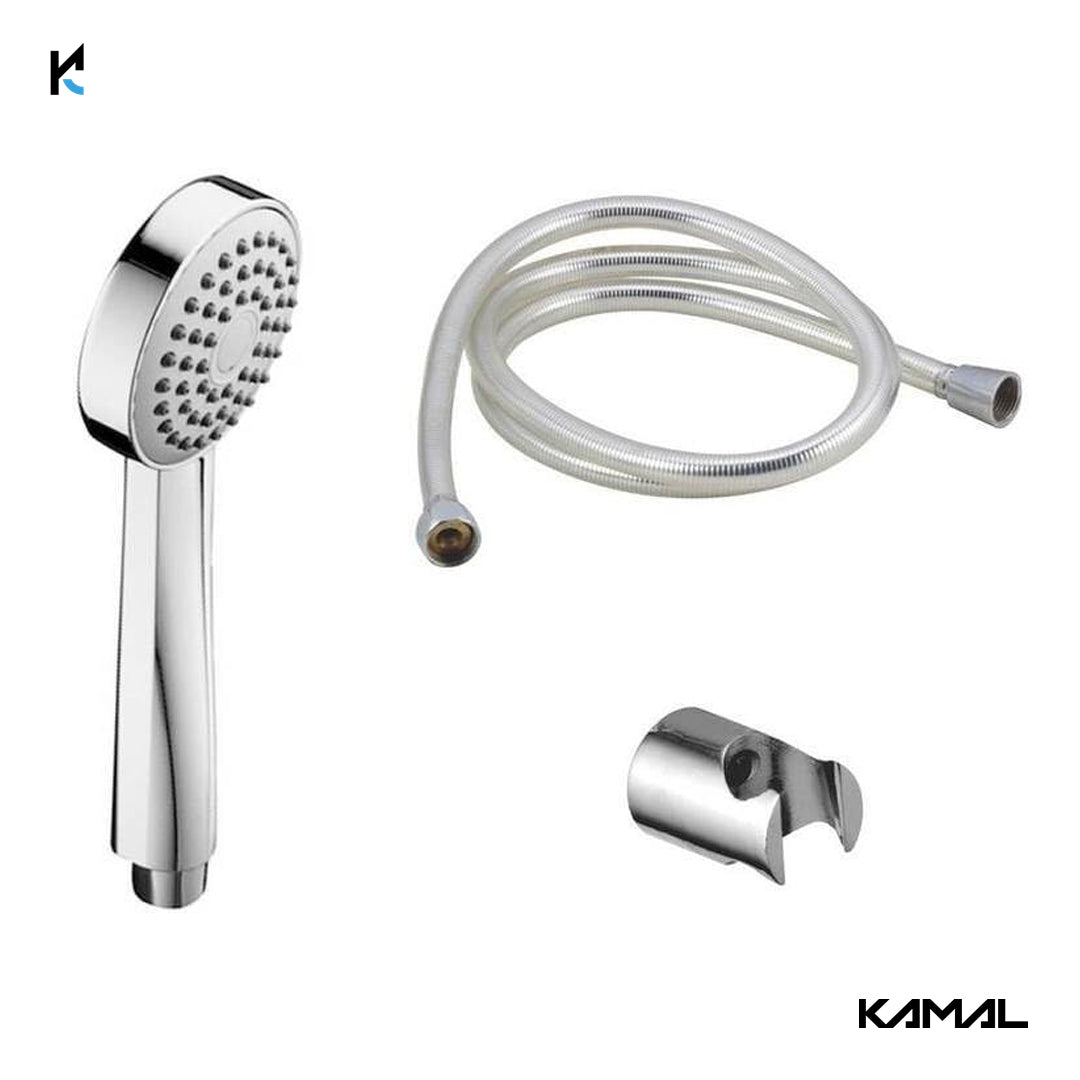 Prime Stylish ABS Hand Shower with SS Tube & ABS Wall Hook - by Kamal - Prime - Kamal Bathware