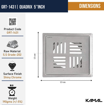 Quadrix Floor Drain Cockroach Trap Ring (Set of 5) - by Kamal - Quadrix - Kamal Bathware