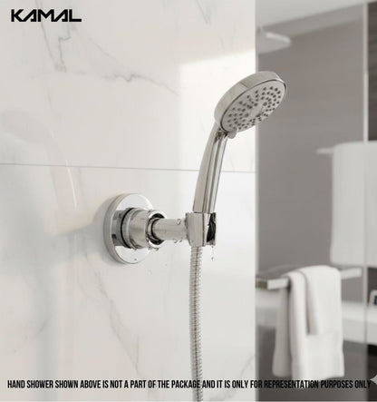 Revolving Brass Round Wall Hook for Hand Shower - by Kamal - Revolving - Kamal Bathware