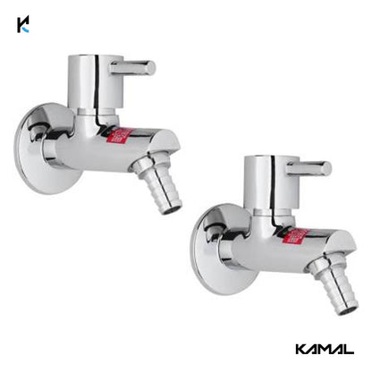 Robin Nozzle Bib Tap with Wall Flange (Full Brass) - by Kamal - Robin - Kamal Bathware