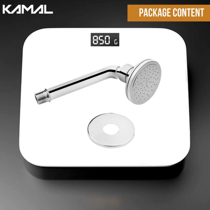 Royal Brass Overhead Shower With Arm - by Kamal - Royal - Kamal Bathware