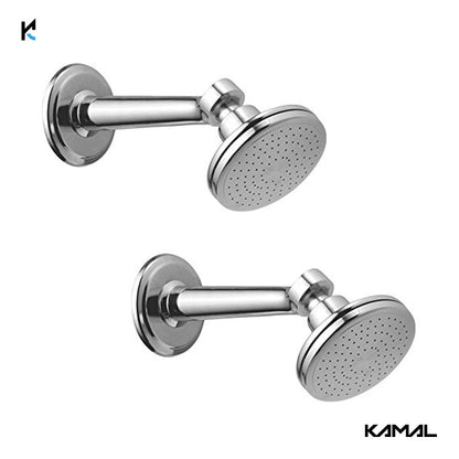 Royal Brass Overhead Shower With Arm - by Kamal - Royal - Kamal Bathware