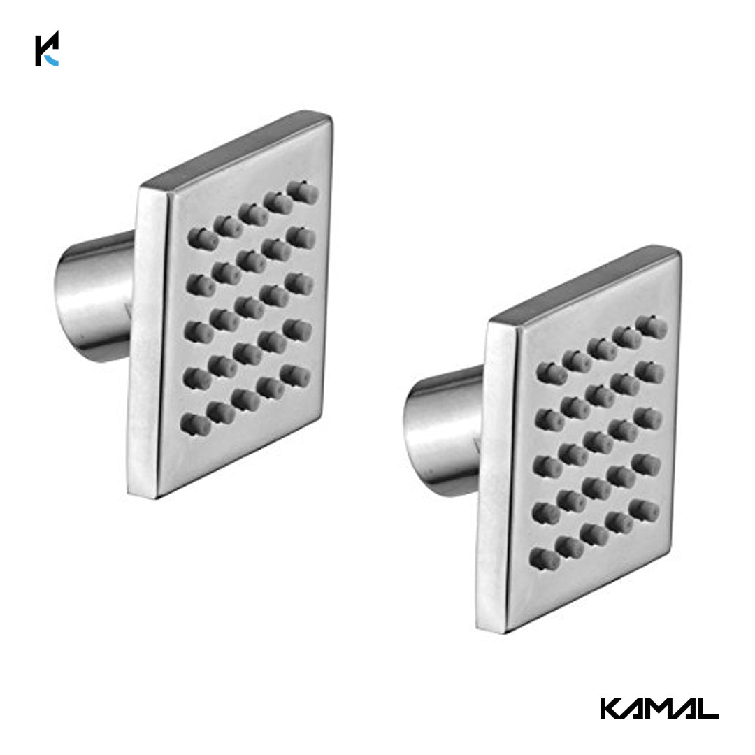 Square Rain Shower Body Jet - by Kamal - Square - Kamal Bathware