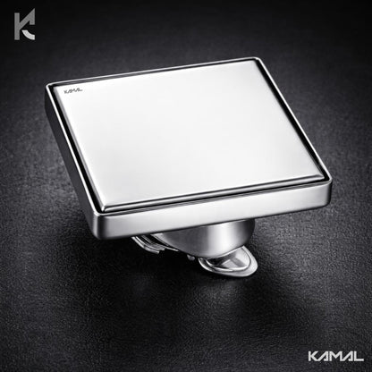 Square Tile Gratings Floor Drain Jali with Collar - by Kamal - Square - Kamal Bathware