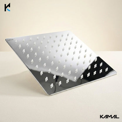 Square Ultra Slim Rain Shower (Only Showerhead) - by Kamal - Square Ultra Slim - Kamal Bathware