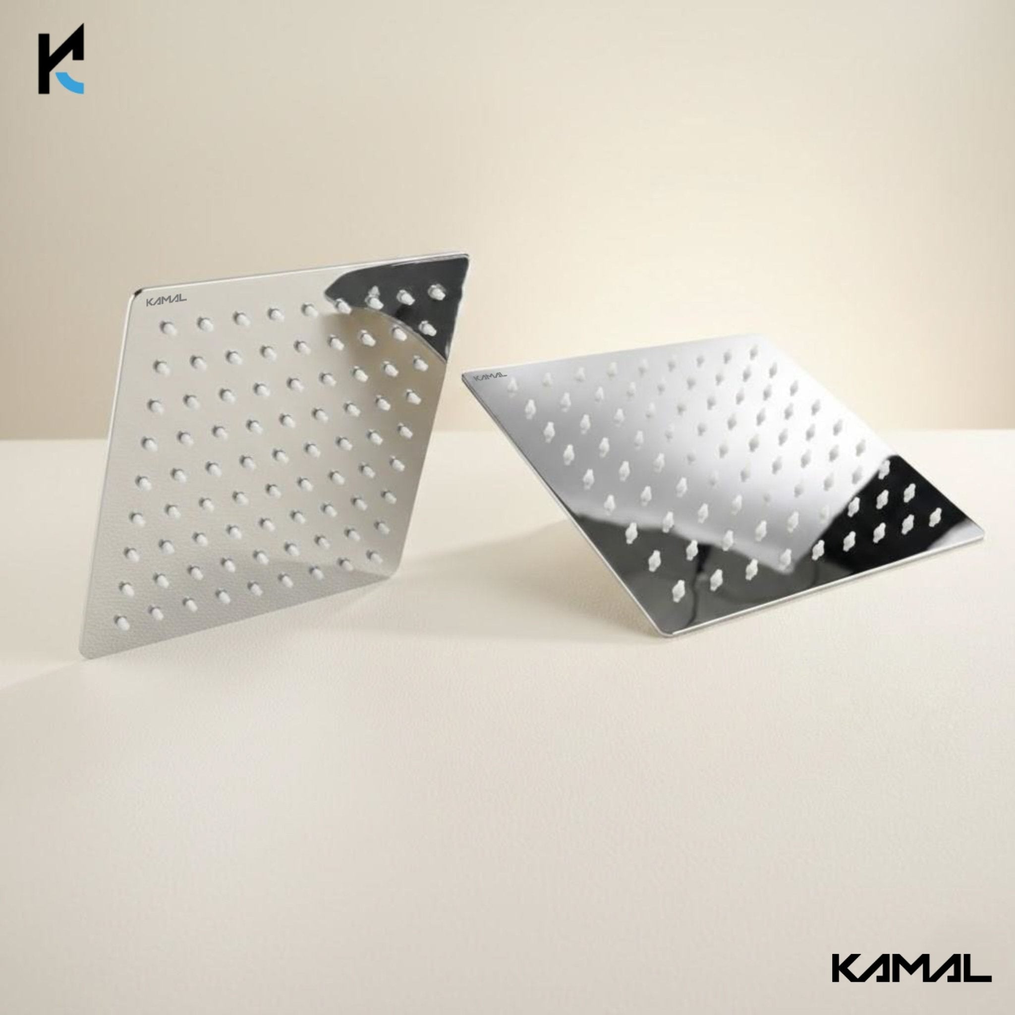 Square Ultra Slim Rain Shower (Only Showerhead) - by Kamal - Square Ultra Slim - Kamal Bathware