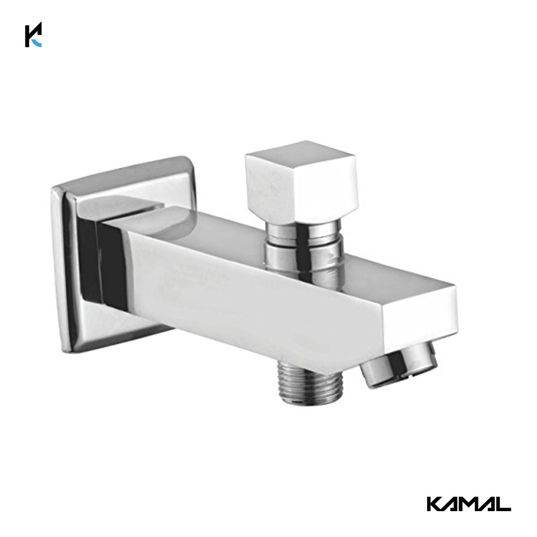 Squario Tip Ton Spout (Full Brass) - by Kamal - Kamal Bathware