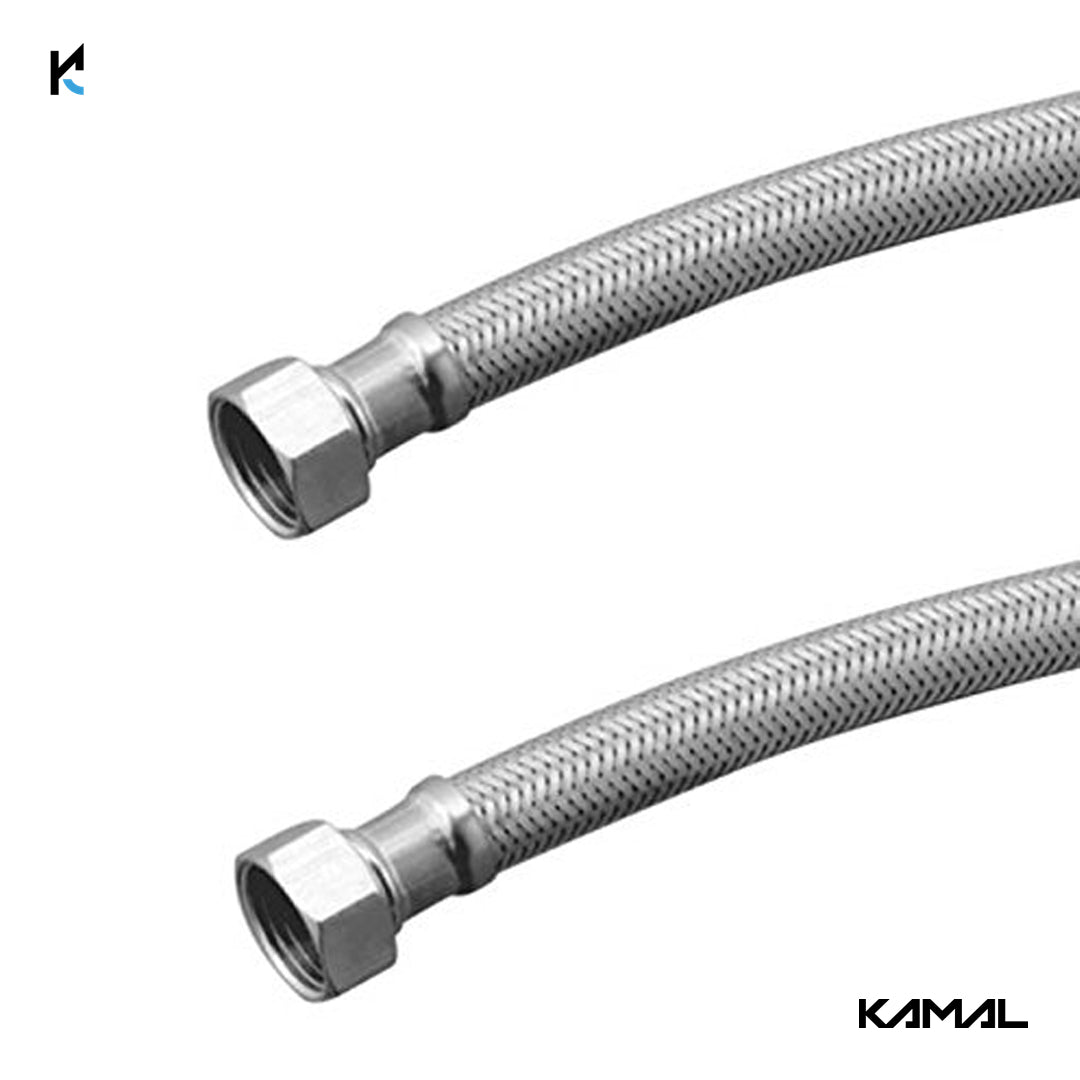 S.S Braided Connection - by Kamal - Allied - Kamal Bathware