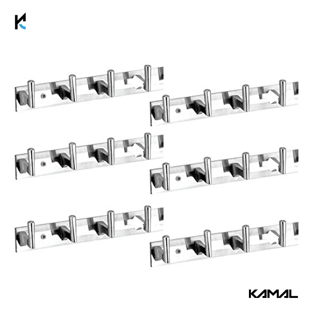 Stainless Steel Square Coat Hook (Set of 6) - by Kamal - Square - Kamal Bathware