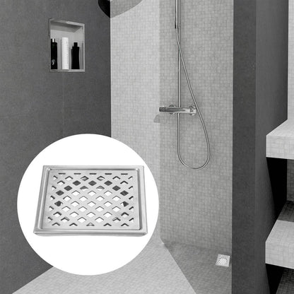 Stylish Shower Water Drain Channel SS 304 Grade Floor Drain Jali - by Kamal - Vertigo - Kamal Bathware