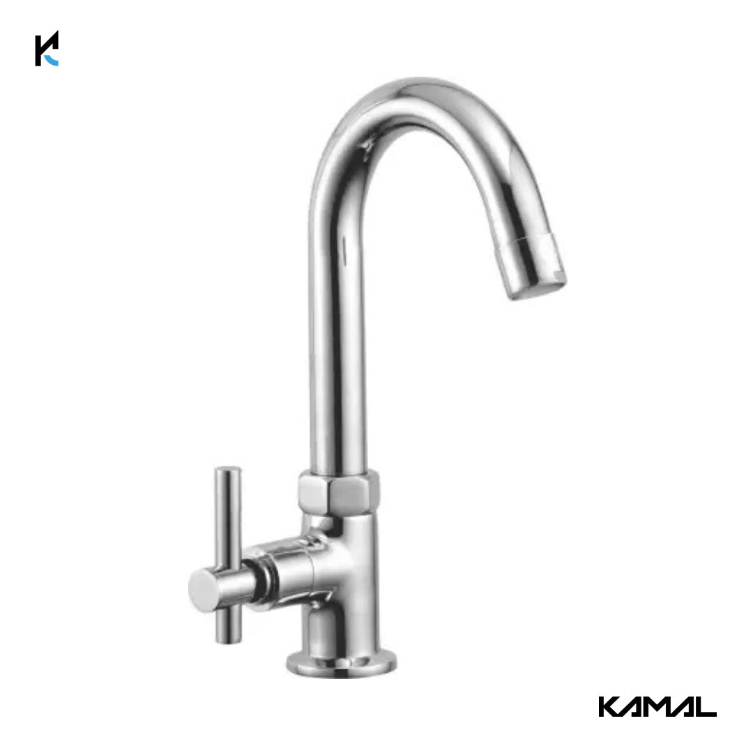 Tarim Pillar Tap (Full Brass) - by Kamal - Tarim - Kamal Bathware