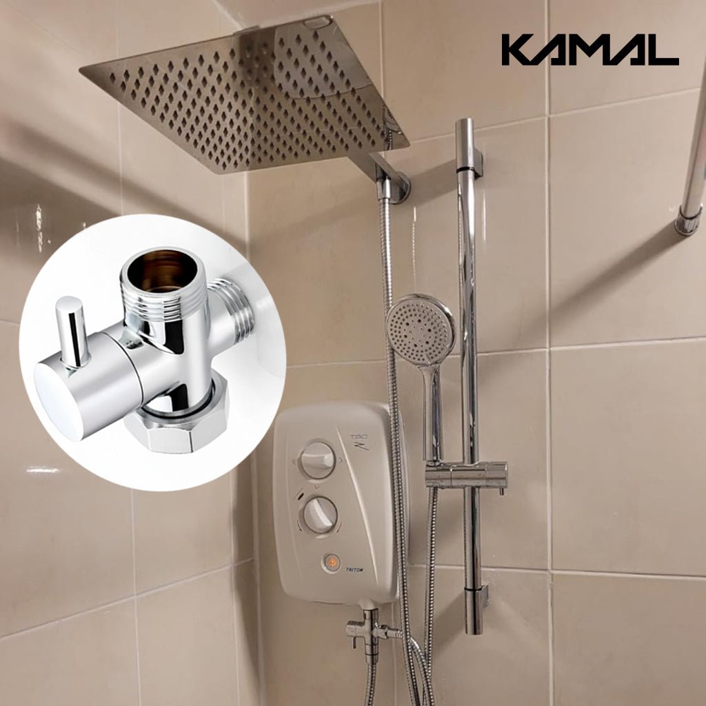 Tee Diverter Wall Mixer Angle Cock Faucet - by Kamal - Tee Diverter - Kamal Bathware