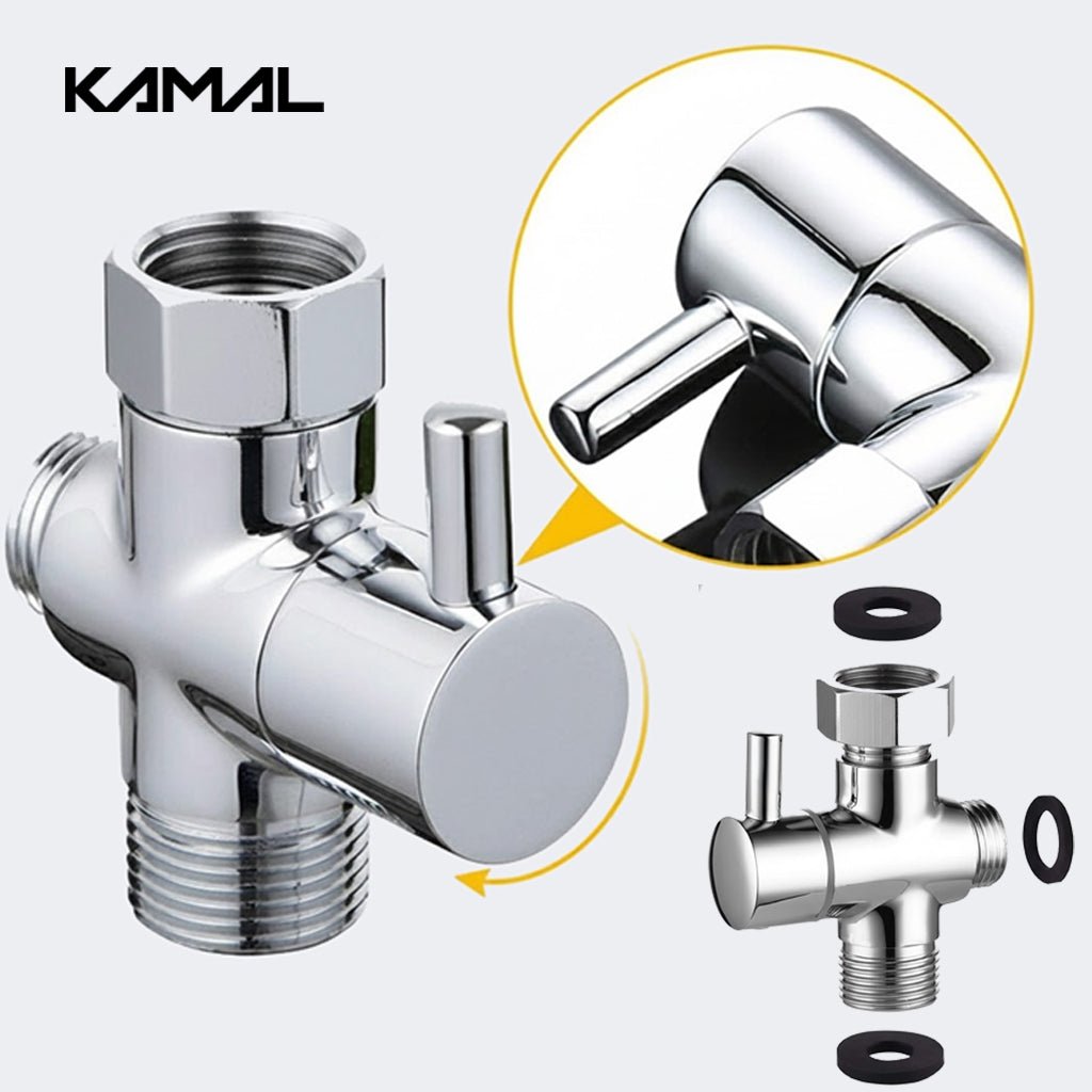 Tee Diverter Wall Mixer Angle Cock Faucet - by Kamal - Tee Diverter - Kamal Bathware