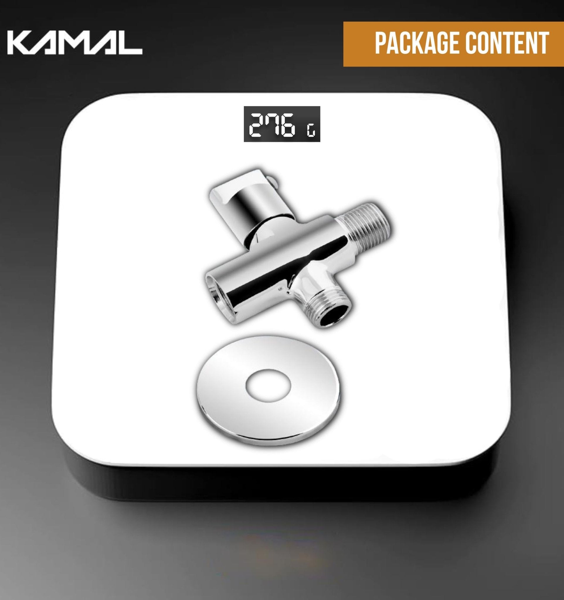 Tee Valve Cock Flute Twin Elbow Valve Faucet - by Kamal - Kamal Bathware