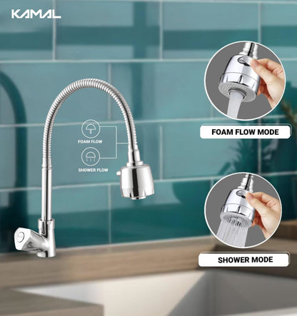Trio Dual Flow Table Mounted 360° Sink Tap - by Kamal - Trio - Kamal Bathware