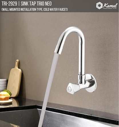 Trio Neo Sink Tap Brass Faucet (Full Brass) - by Kamal - Trio Neo - Kamal Bathware