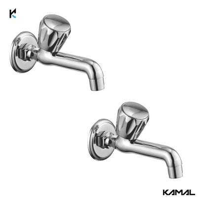 Universal Long Body Bib Tap (Full Brass) - by Kamal - Universal - Kamal Bathware