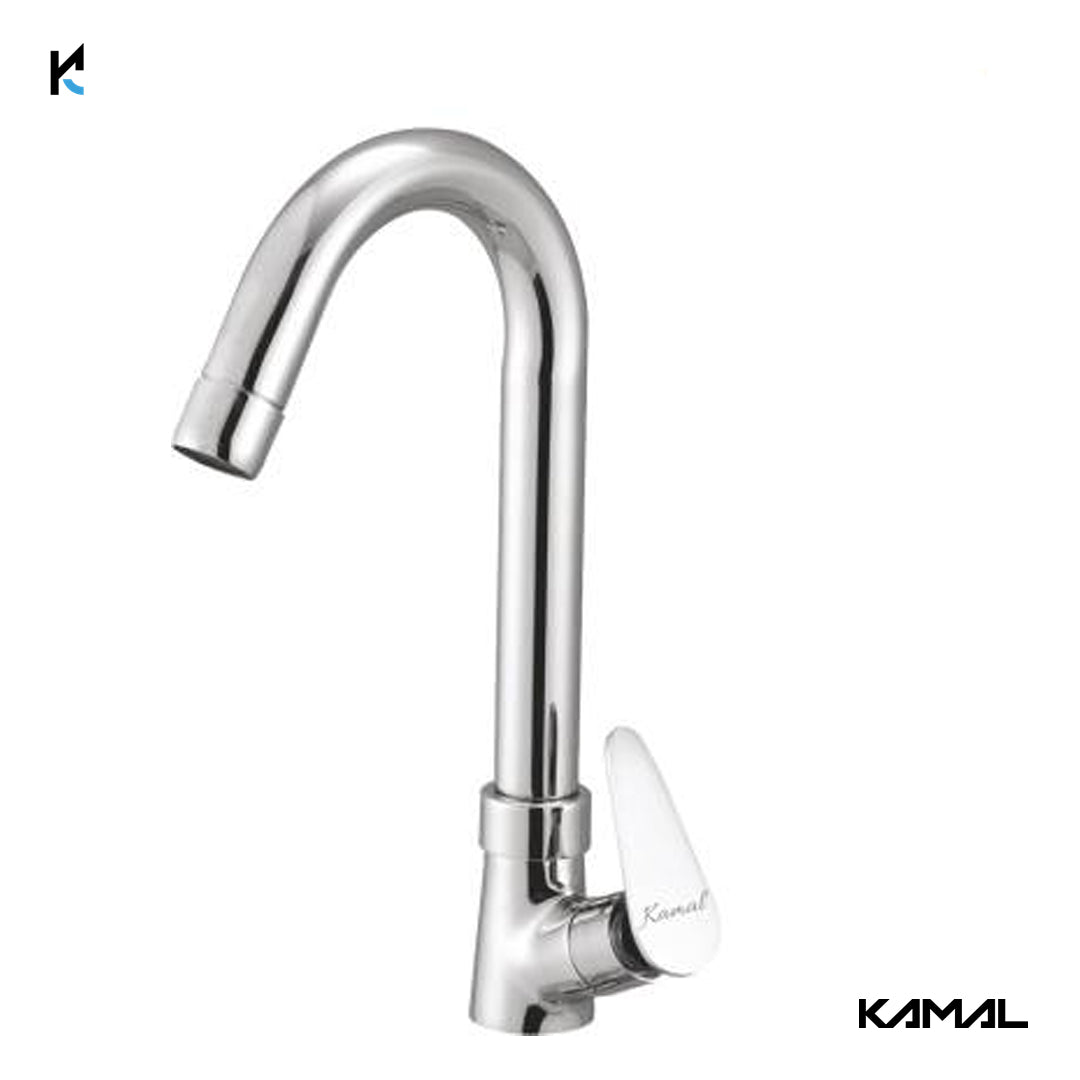 Vega Swan Neck (Full Brass) - by Kamal - Vega - Kamal Bathware