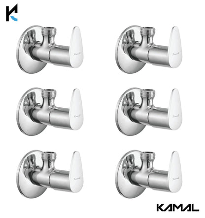 Vignette Full Brass Angle Cock Tap (Full Brass) - by Kamal - Kamal Bathware
