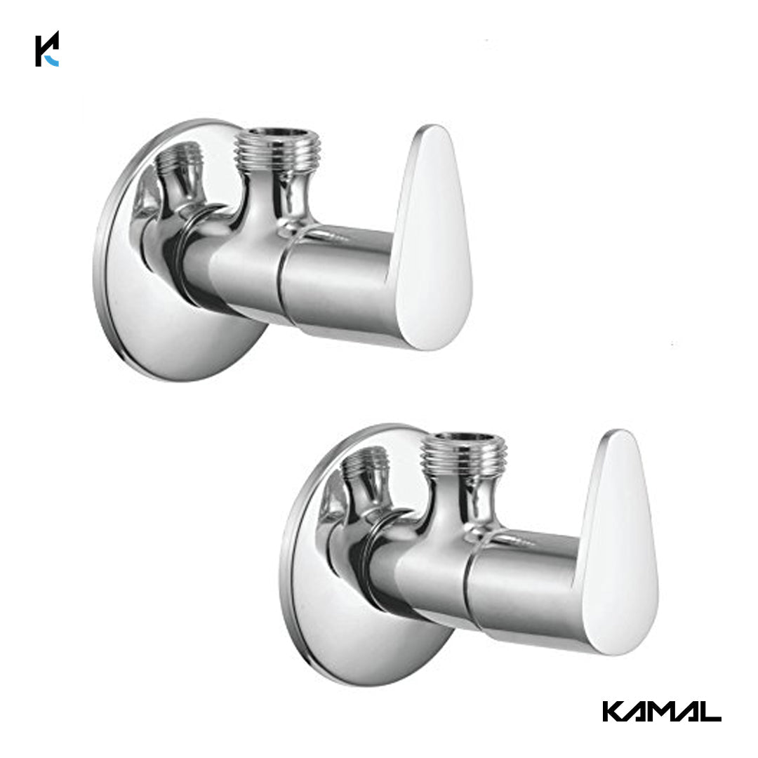 Vignette Full Brass Angle Cock Tap (Full Brass) - by Kamal - Kamal Bathware