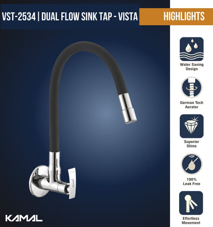 Vista Dual Flow Sink Tap – by Kamal - Vista - Kamal Bathware