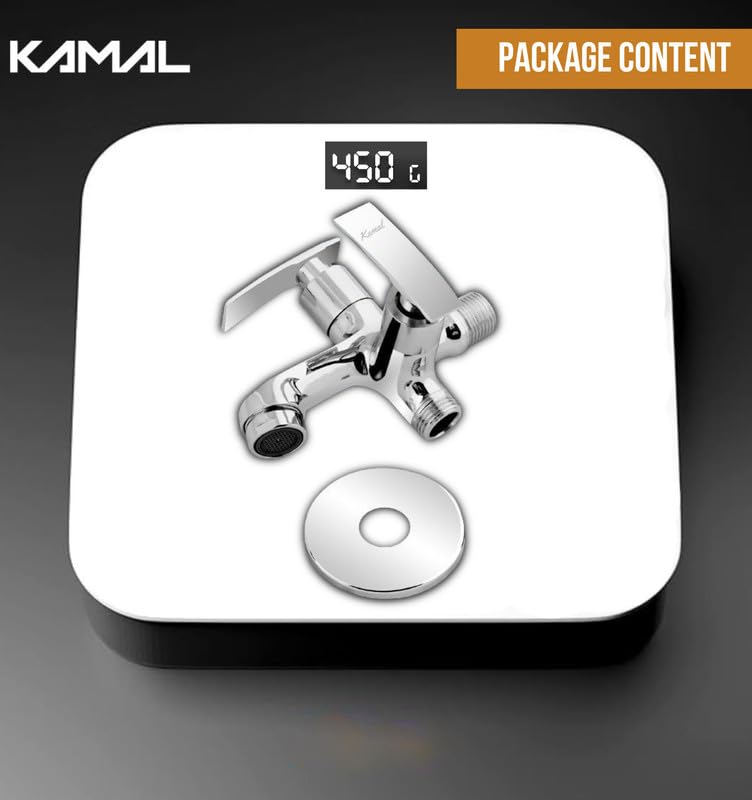 Vista Eco Two Way Bib Tap (Full Brass) - by Kamal - Kamal Bathware