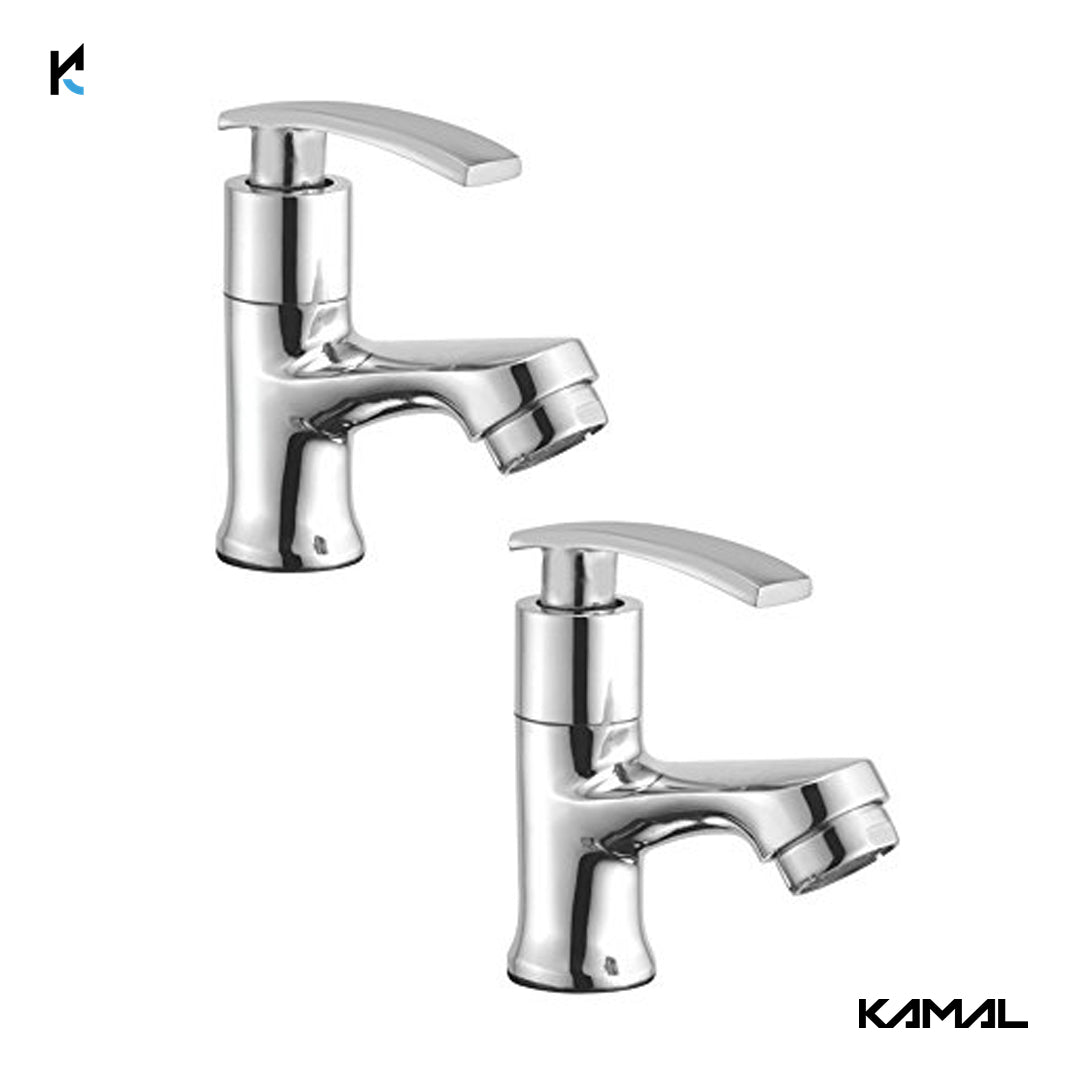 Vista Full Brass Pillar Tap (Full Brass) - by Kamal - Kamal Bathware