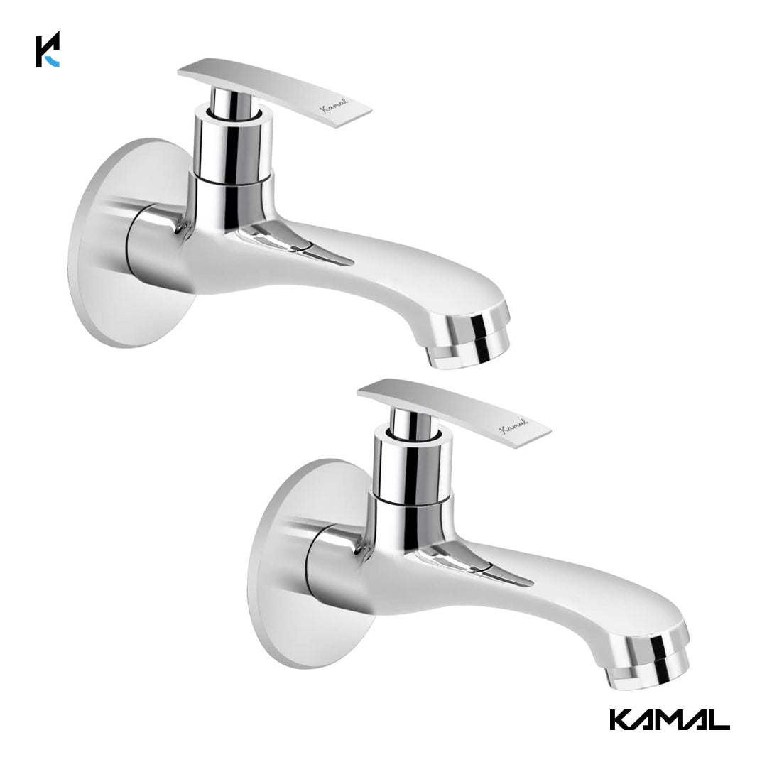 Vista Long Body Bib Tap (Full Brass) - by Kamal - Kamal Bathware