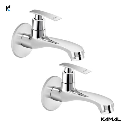 Vista Long Body Bib Tap (Full Brass) - by Kamal - Kamal Bathware