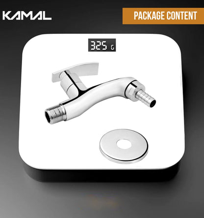 Vista Nozzle Bib Tap with Wall Flange (Full Brass) - by Kamal - Vista - Kamal Bathware