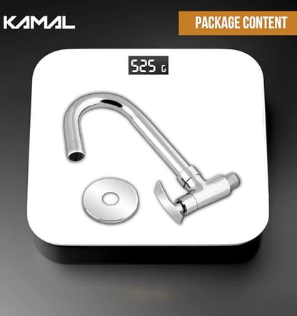 Vista Sink Tap with Wall Flange (Full Brass) - by Kamal - Kamal Bathware