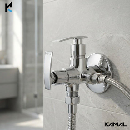 Vista Two in One Angle Valve (Full Brass) - by Kamal - Vista - Kamal Bathware
