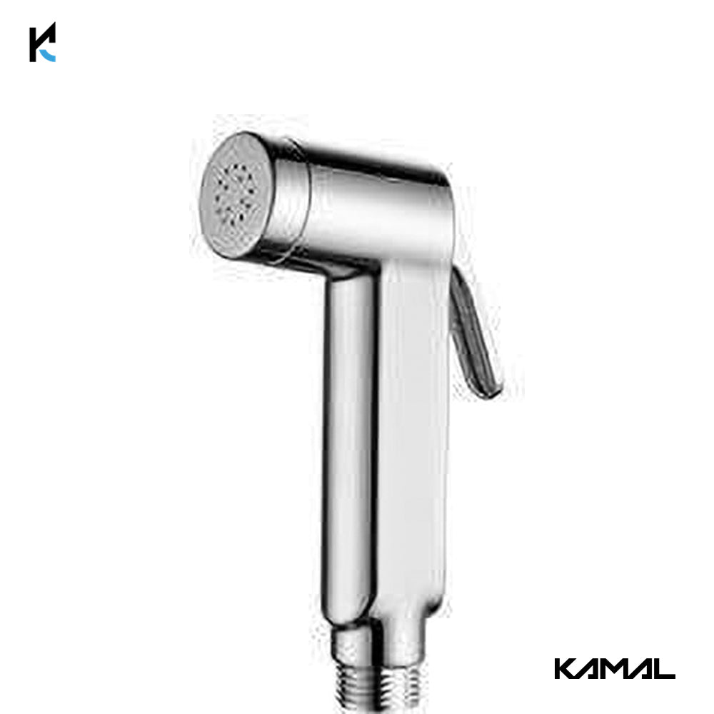 Xperia Health Faucet with SS Flexible Tube 1 Mtr &amp; Wall Hook - by Kamal - Kamal Bathware